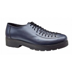 Pantofi casual dama din piele naturala - Model Bleumarin cu Negru PDGINABL