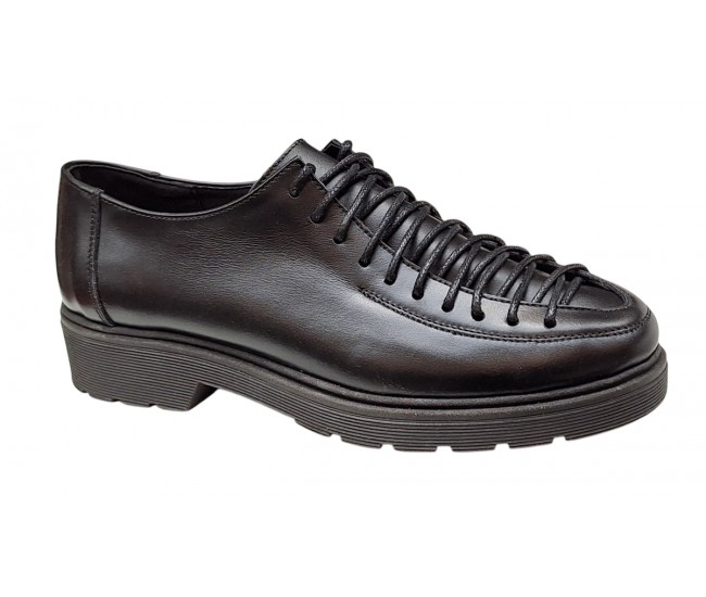 Pantofi casual dama din piele naturala - Model Negru PDGINAN