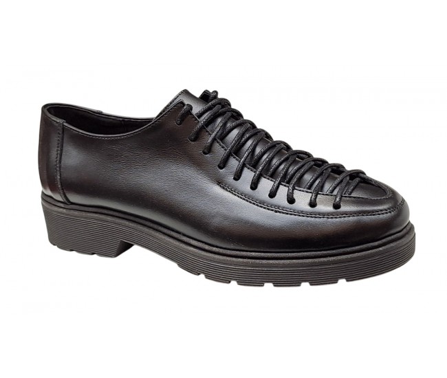 Pantofi casual dama din piele naturala - Model Negru PDGINAN