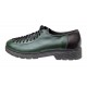 Pantofi casual dama din piele naturala - Model Verde cu Negru PDGINAV