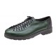 Pantofi casual dama din piele naturala - Model Verde cu Negru PDGINAV