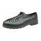 Pantofi casual dama din piele naturala - Model Verde cu Negru PDGINAV