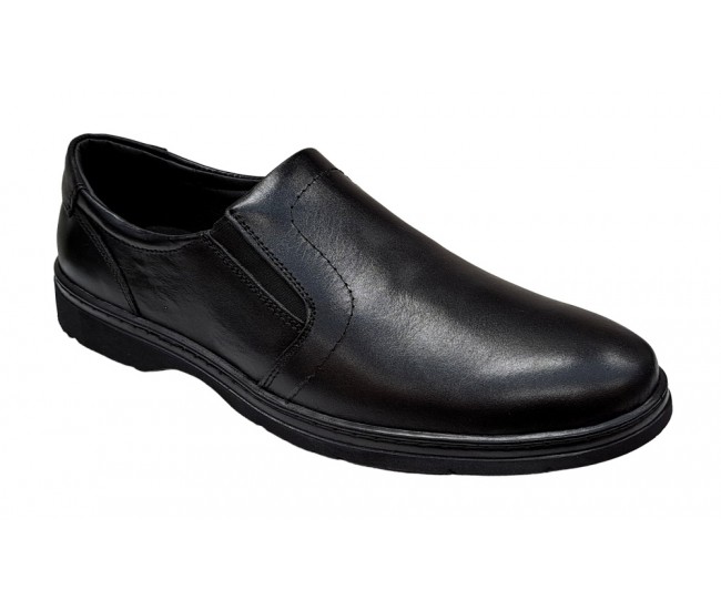 Pantofi barbati casual, din piele naturala, cu elastic, PH350ELN