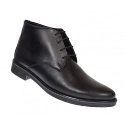 Ghete barbati casual din piele naturala cu siret, PHNFLAGS