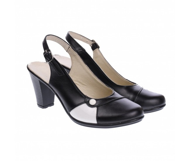 Pantofi dama eleganti, piele naturala, Made in Romania, PS46NA