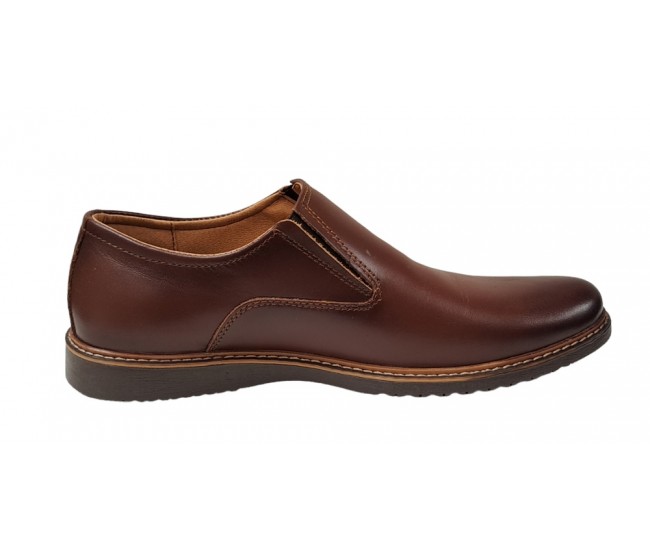 Oferta Pantofi barbati casual din piele naturala Maro - Supusi la proba Marimea 42