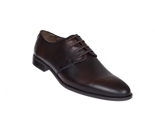 Marimea 43 - Pantofi barbati eleganti din piele naturala Maro R588ML