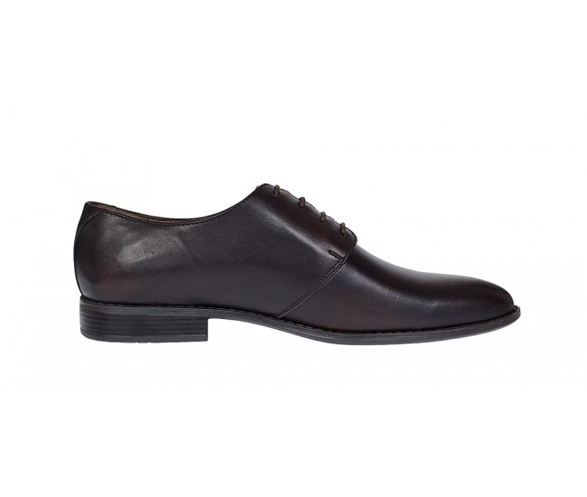 Marimea 43 - Pantofi barbati eleganti din piele naturala Maro R588ML