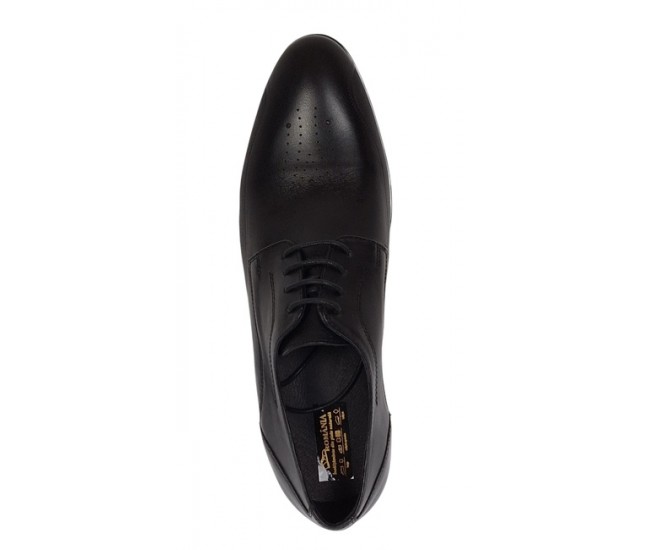 Marimea 42 Pantofi barbati eleganti negri din piele naturala RSIR015N