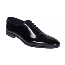 Reducere Pantofi barbati negri lacuiti eleganti din piele naturala cu defect minor insesizabil RGKR98NL