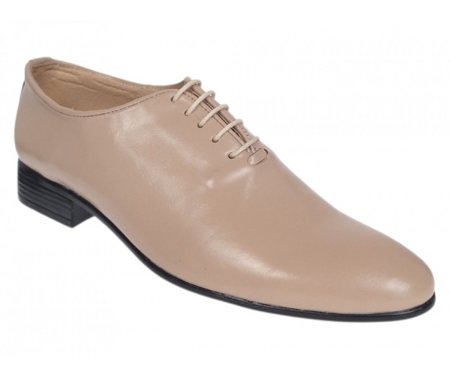 Marimea 40 Pantofi barbati office eleganti din piele naturala bej RMOD1BEJ