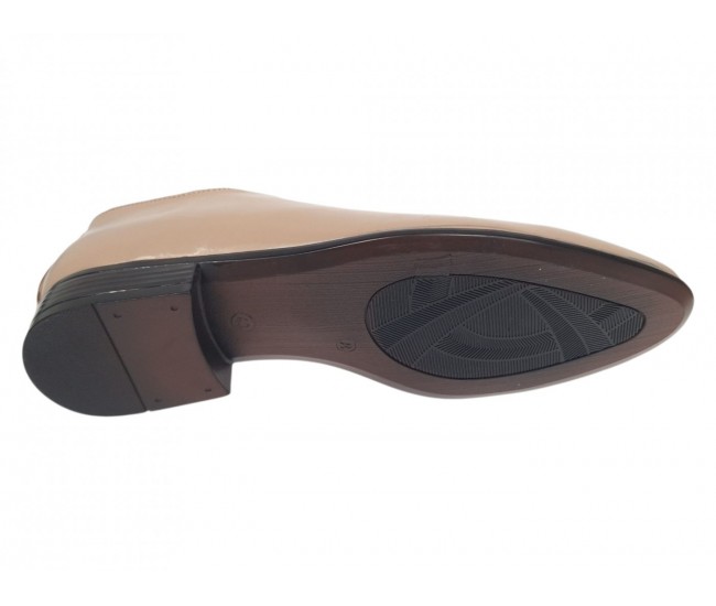 Marimea 40 Pantofi barbati office eleganti din piele naturala bej RMOD1BEJ