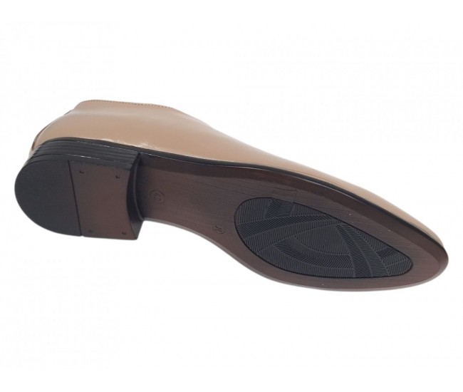 Marimea 40 Pantofi barbati office eleganti din piele naturala bej RMOD1BEJ