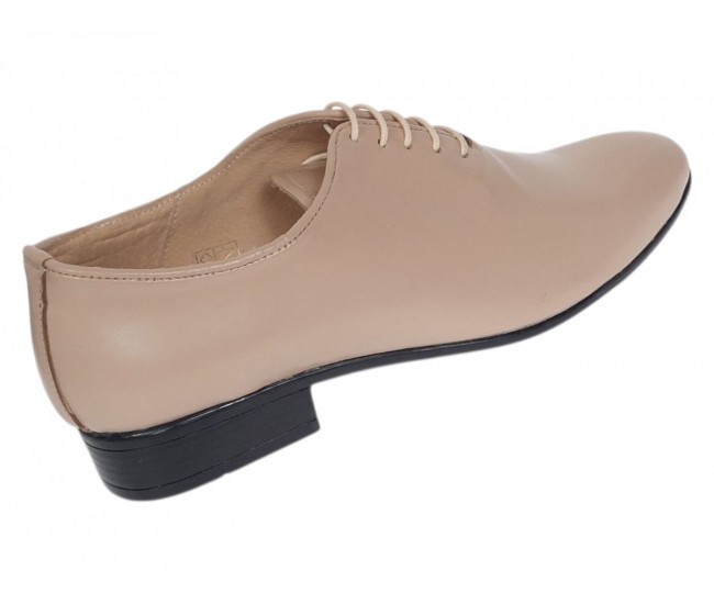 Marimea 40 Pantofi barbati office eleganti din piele naturala bej RMOD1BEJ