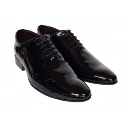 Reducere Pantofi barbati eleganti din piele naturala Negru LAC RMOD1 Pantofi PROBATI