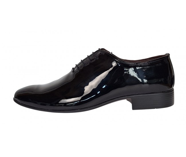 Reducere Pantofi barbati eleganti din piele naturala Negru LAC RMOD1 Pantofi PROBATI