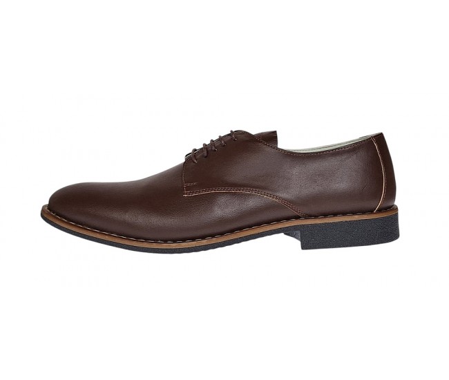 Marimea 42 Pantofi barbati, casual din piele naturala maro RNIC184MBOX
