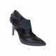 Pantofi stiletto, dama, negri, din piele naturala, toc 8cm, Roxanne, ROX70N