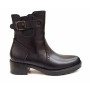 Ghete dama din piele naturala, cu fermoar, IMBLANITE, NEGRU ROXANA - ROXANAN