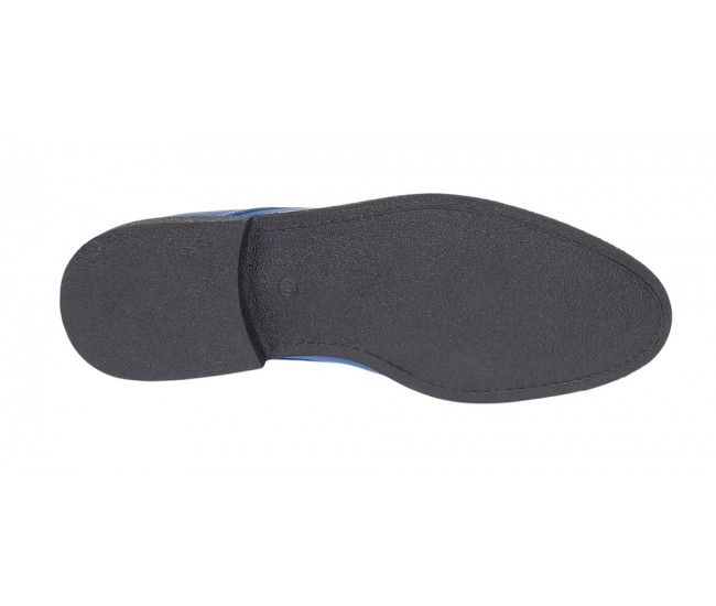 Marimea 40 Pantofi barbati din piele naturala model casual Albastru RP81BLX