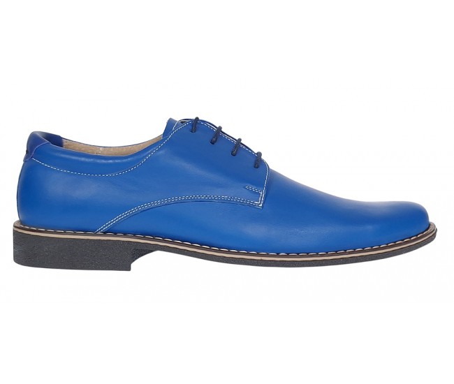 Marimea 40 Pantofi barbati din piele naturala model casual Albastru RP81BLX