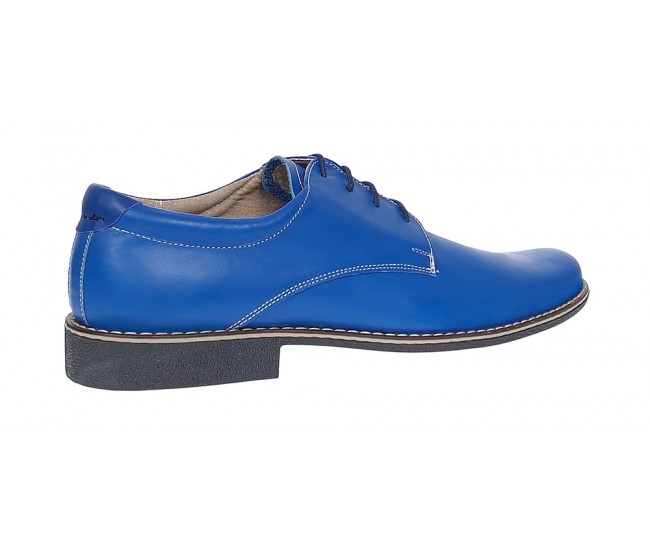 Marimea 40 Pantofi barbati din piele naturala model casual Albastru RP81BLX