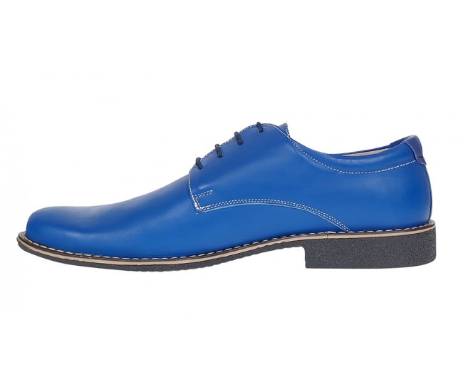 Marimea 40 Pantofi barbati din piele naturala model casual Albastru RP81BLX