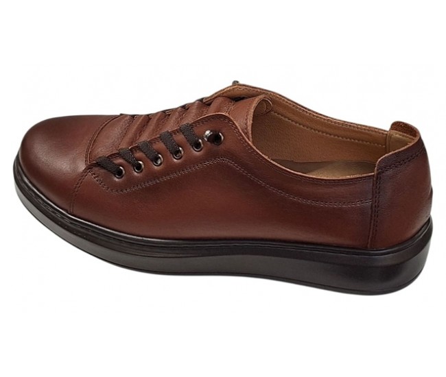 Pantofi sport-casual barbati maro din piele naturala DeSuceava RSY01M