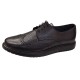 Pantofi Brogue Derby Casual-Eleganti barbati din piele naturala culoare neagra DeSuceava RSY02N