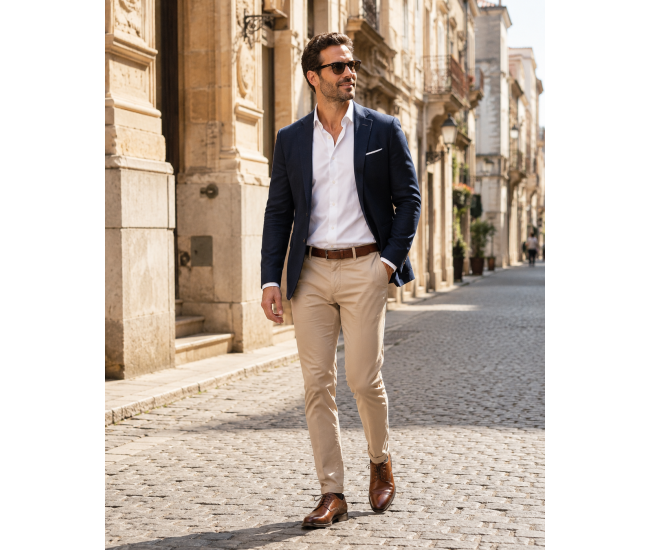 Pantofi barbati maro din piele naturala, eleganti si perforati – stil rafinat, confort Office RSY479M