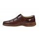 Pantofi barbati casual, perforati, din piele naturala, Maro - RSY502M