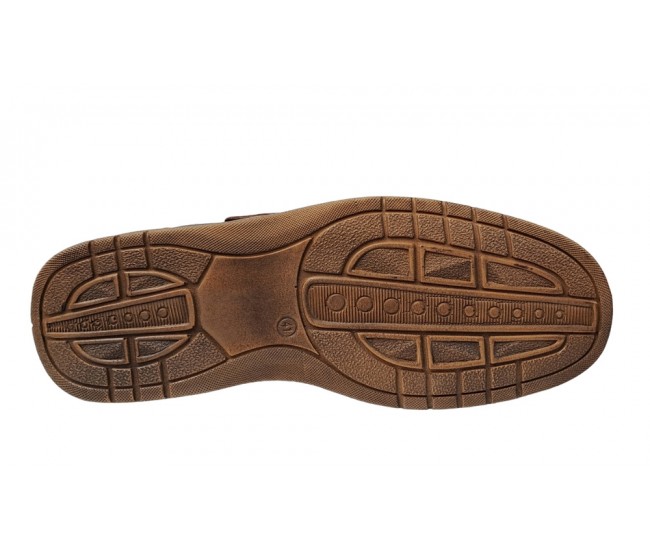 Pantofi barbati casual, perforati, din piele naturala, Maro - RSY502M