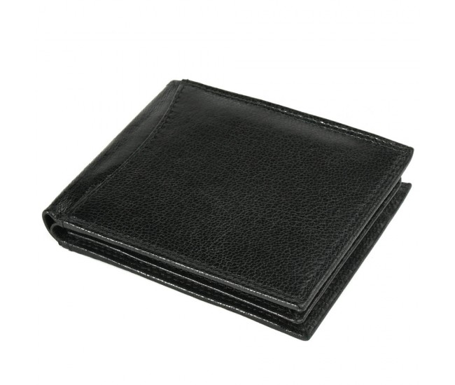 Portofel negru, pentru barbati, din piele naturala, S016-23 Portofel negru, pentru barbati, din piele naturala, S016-23