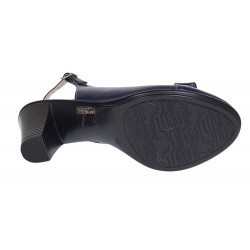 Pantofi dama din piele naturala decupati Mara Bleumarin