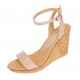 Sandale dama piele naturala cu platforme de 10 cm – Nude Lac S107NDL