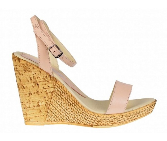 Sandale dama piele naturala cu platforme de 10 cm – Nude Lac S107NDL