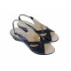 Sandale dama de vara cu platforme de 5 cm, din piele naturala, neagra, S10NBOX