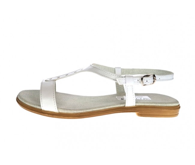 Sandale dama din piele naturala, culoare alb, S16APERF