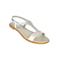 Sandale dama din piele naturala, culoare alb, S16APERF