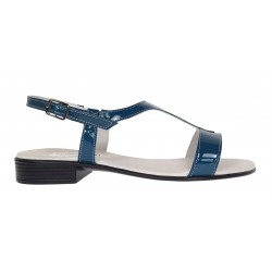 Sandale dama casual din piele naturala Bleumarin Lac S16LBLU1