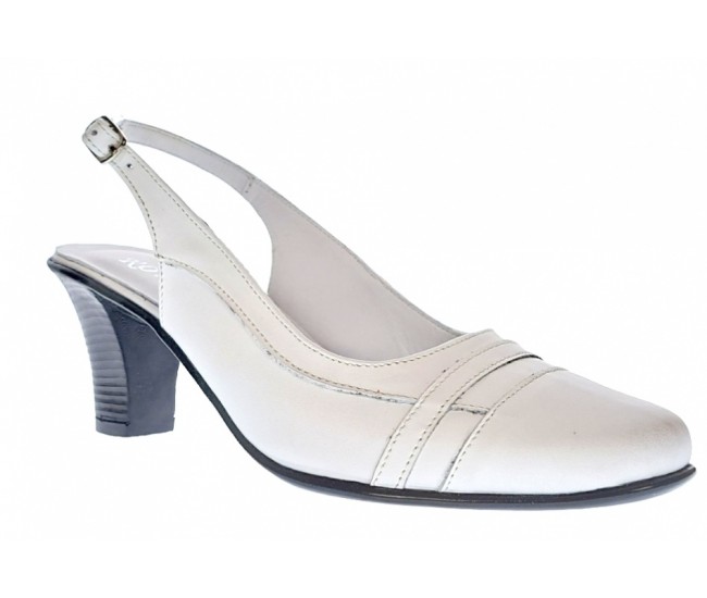 Pantofi dama decupati, eleganti, din piele naturala box, cu toc7cm - S301ABOX