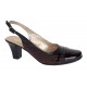 Pantofi dama decupati din piele naturala - Model cu toc 5cm - S301MN