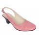 Pantofi dama decupati eleganti din piele naturala Roz - S301ROZ