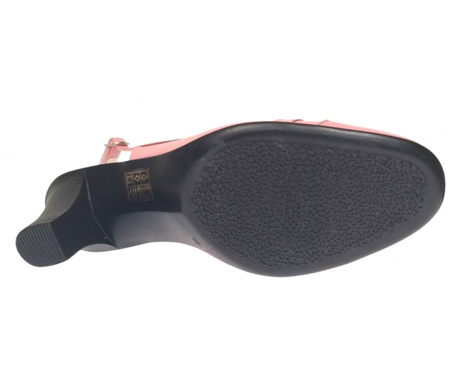 Pantofi dama decupati eleganti din piele naturala Roz - S301ROZ