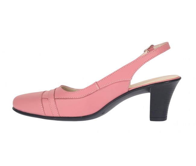 Pantofi dama decupati eleganti din piele naturala Roz - S301ROZ