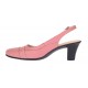 Pantofi dama decupati eleganti din piele naturala Roz - S301ROZ