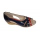 Pantofi dama decupati cu platforme de 4.5cm, lucrati din piele naturala S306RNBL