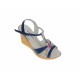 Sandale dama, din piele naturala, Toc 8 cm, Albastru, Color 2, S47BL2