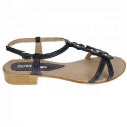 Sandale dama din piele naturala, bleumarin - S47BLM01