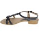 Sandale dama din piele naturala, bleumarin - S47BLM01